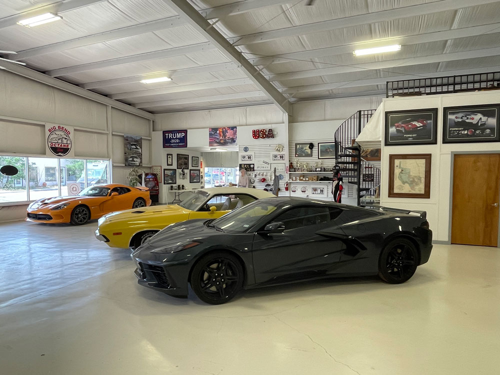 Storage-2 Collector cars stored at The Stable Performance Cars in Alpine, TX